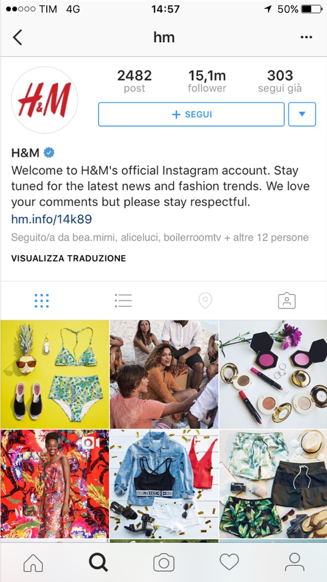 H&M - Instagram